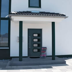 vidaXL Porte d'entrée Anthracite 110x210 cm Aluminium et PVC