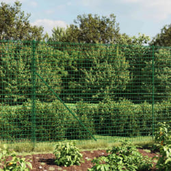 vidaXL Clôture en treillis métallique vert 2,2x25 m acier galvanisé