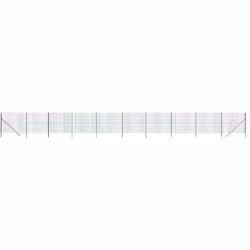 Cette clôture en treillis métallique polyvalente est idéale pour créer une barrière sûre et durable autour de votre propriété ...