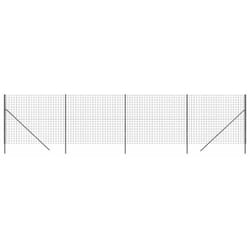vidaXL Clôture en treillis métallique anthracite 2,2x10 m