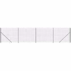 Cette clôture en treillis métallique polyvalente avec bride est idéale pour créer une barrière sûre et durable autour de votr ...