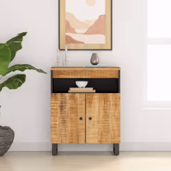 Ce buffet classique, au look intemporel, est conçu pour être un excellent supplément à votre maison. Bois de manguier massif  ...