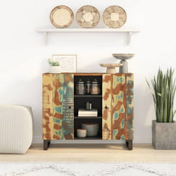 vidaXL Buffet avec 2 portes 90x33x75 cm bois massif de récupération 352927