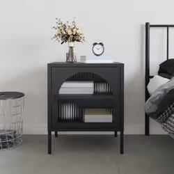 Cette table de chevet au design élégant constitue un supplément intemporel à votre décoration intérieure. Matériau stable : l ...