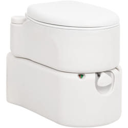 Vidaxl - Toilette de camping intégrée blanc 24+17 l pehd et émail