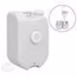 vidaXL Réservoir d'eau portable avec adaptateur 24 L gris