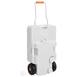 vidaXL Réservoir deau à roulettes pour le camping 230 L gris 154416