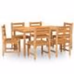 vidaXL Ensemble à manger de jardin 7 pcs Bois de teck solide