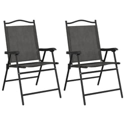VidaXL 3157287 chaise d'extérieur Terrace Siège rembourré Acier, Textile Gris
