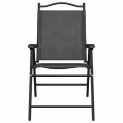 VidaXL 3157287 chaise d'extérieur Terrace Siège rembourré Acier, Textile Gris - Vue supplémentaire 5