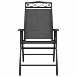 VidaXL 3157293 chaise d'extérieur Terrace Siège rembourré Acier, Textile Gris - Vue supplémentaire 5