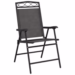 VidaXL 3157294 chaise d'extérieur Terrace Siège rembourré Acier, Textile Gris - Vue supplémentaire 4
