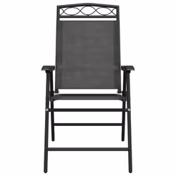 VidaXL 3157294 chaise d'extérieur Terrace Siège rembourré Acier, Textile Gris - Vue supplémentaire 5