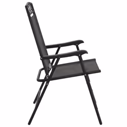 VidaXL 3157294 chaise d'extérieur Terrace Siège rembourré Acier, Textile Gris - Vue supplémentaire 6
