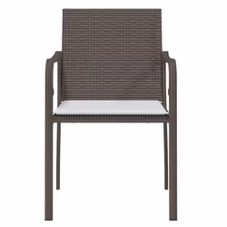 VidaXL 364093 chaise d'extérieur Terrace Siège rembourré Polyester Crème, Blanc - Vue supplémentaire 4