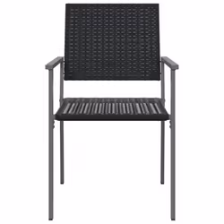VidaXL 364098 chaise d'extérieur Terrace Polyuréthane, Acier Noir - Vue supplémentaire 4