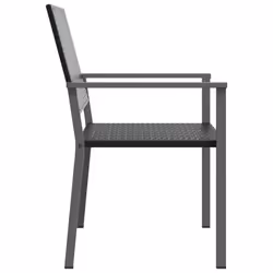 VidaXL 364098 chaise d'extérieur Terrace Polyuréthane, Acier Noir - Vue supplémentaire 5