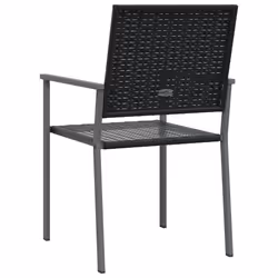 VidaXL 364098 chaise d'extérieur Terrace Polyuréthane, Acier Noir - Vue supplémentaire 6