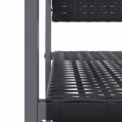 VidaXL 364098 chaise d'extérieur Terrace Polyuréthane, Acier Noir - Vue supplémentaire 7