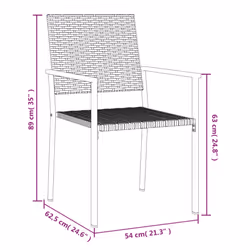 VidaXL 364098 chaise d'extérieur Terrace Polyuréthane, Acier Noir - Vue supplémentaire 8