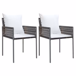 VidaXL 364100, Terrace, Siège rembourré, Polyester, Crème, Blanc, 110 kg, 540 mm