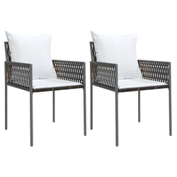 VidaXL 364100 chaise d'extérieur Terrace Siège rembourré Polyester Crème, Blanc