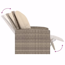 VidaXL 364103 chaise d'extérieur Terrace Siège rembourré Polyester Beige - Vue supplémentaire 6