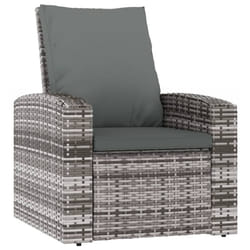 VidaXL 364104 chaise d'extérieur Terrace Siège rembourré Polyester Anthracite