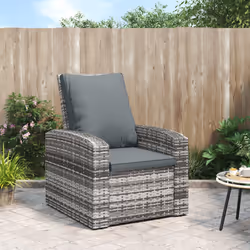 VidaXL 364104 chaise d'extérieur Terrace Siège rembourré Polyester Anthracite