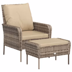 VidaXL 364114, Terrace, Siège rembourré, Polyester, Beige, 110 kg, 640 mm