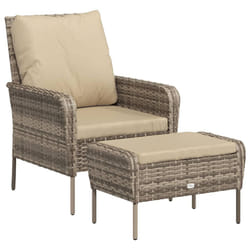 VidaXL 364114 chaise d'extérieur Terrace Siège rembourré Polyester Beige