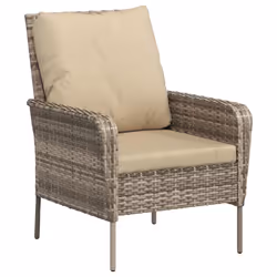 VidaXL 364114 chaise d'extérieur Terrace Siège rembourré Polyester Beige - Vue supplémentaire 6