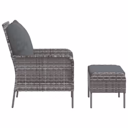 VidaXL 364115 chaise d'extérieur Terrace Siège rembourré Polyester Anthracite - Vue supplémentaire 4