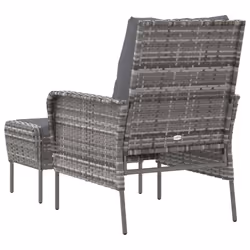 VidaXL 364115 chaise d'extérieur Terrace Siège rembourré Polyester Anthracite - Vue supplémentaire 5