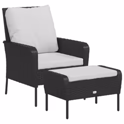 VidaXL 364116, Terrace, Siège rembourré, Polyester, Crème, Blanc, 110 kg, 640 mm