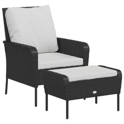 VidaXL 364116 chaise d'extérieur Terrace Siège rembourré Polyester Crème, Blanc