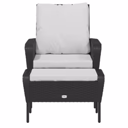 VidaXL 364116 chaise d'extérieur Terrace Siège rembourré Polyester Crème, Blanc
