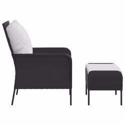 VidaXL 364116 chaise d'extérieur Terrace Siège rembourré Polyester Crème, Blanc - Vue supplémentaire 4