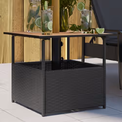 Cette table de jardin avec un trou de parasol est le complément parfait à votre jardin, terrasse ou patio, offrant un espace  ...