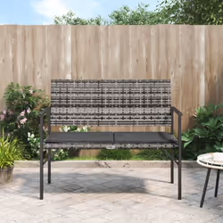 Confort et design contemporain Ce banc de jardin VIDAXL à 2 places allie esthétique moderne et ergonomie grâce à son assise r ...