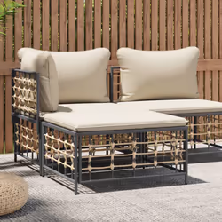 VidaXL 364132 banc de jardin Polyester, Tissu