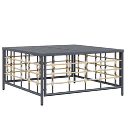 VidaXL 364133 banc de jardin Rotin, Acier