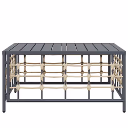 VidaXL 364133 banc de jardin Rotin, Acier