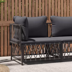 VidaXL 364142 banc de jardin Polyester, Tissu