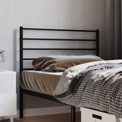 VidaXL 352345 tête de lit et pied de lit Noir