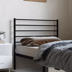 VidaXL 352345 tête de lit et pied de lit Noir