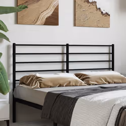 VidaXL 352350 tête de lit et pied de lit Noir