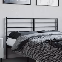 VidaXL 352352 tête de lit et pied de lit Noir