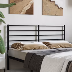 VidaXL 352353 tête de lit et pied de lit Noir