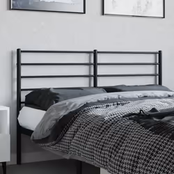 VidaXL 352353 tête de lit et pied de lit Noir
